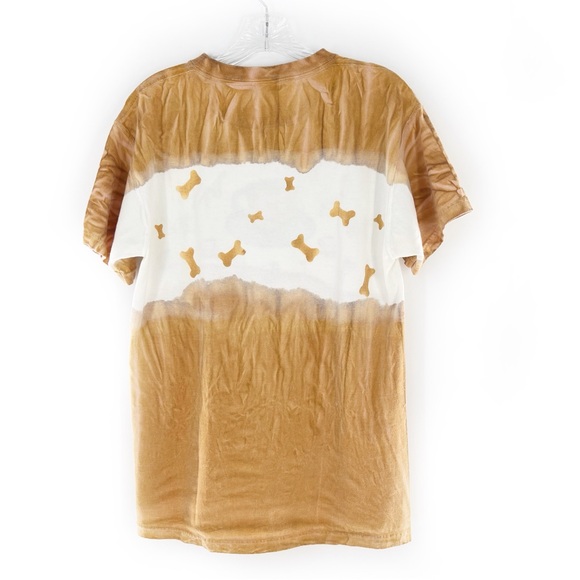 Branning Vintage Tie Dyed Hand-Stenciled Coffee Cups & Dogs T-Shirt Size Medium - Picture 14 of 16